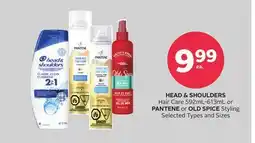 Rexall HEAD & SHOULDERS Hair Care 592ml-613ml or PANTENE or OLD SPICE Styling offer