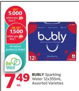 Rexall BUBLY Sparkling Water offer
