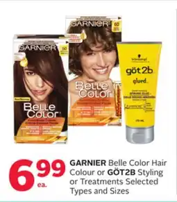Rexall GARNIER Belle Color Hair Colour or GÖT2B Styling or Treatments offer
