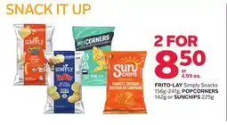 Rexall FRITO-LAY Simply Snacks 156g-241g, POPCORNERS 142g or SUNCHIPS 225g offer