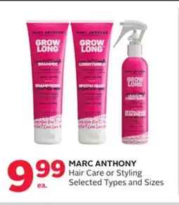 Rexall MARC ANTHONY Hair Care or Styling offer