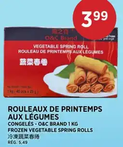 Kim Phat O&C BRAND FROZEN VEGETABLE SPRING ROLLS offer