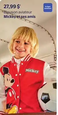 Walmart Blouson aviateur Mickey et ses amis offer