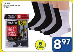 Rossy TRUFIT Cotton work socks offer