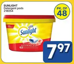 Rossy SUNLIGHT Detergent pods offer