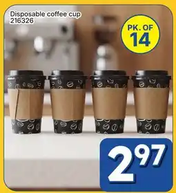 Rossy Disposable coffee cups with lid, Pk. of 14 offer