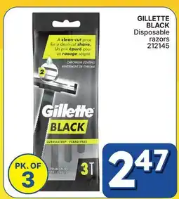 Rossy GILLETTE BLACK Disposable razors offer