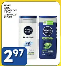 Rossy NIVEA Asst. shower gels offer