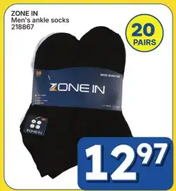 Rossy ZONE IN Men's ankle socks offer