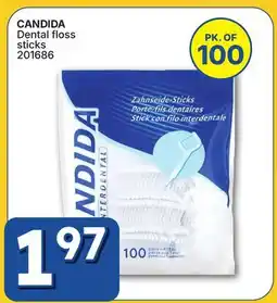 Rossy CANDIDA Dental floss sticks offer