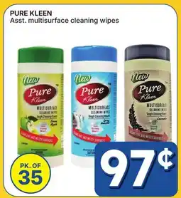 Rossy PURE KLEEN Asst. multisurface cleaning wipes offer