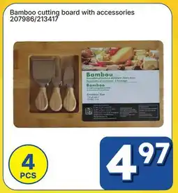 Rossy Bamboo cutting board with accessories offer