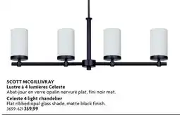 Home Hardware Celeste 4 light chandelier offer