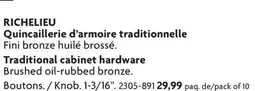 Home Hardware Traditional cabinet hardware offer