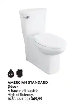 Home Hardware AMERCIAN STANDARD Décor High efficiency offer