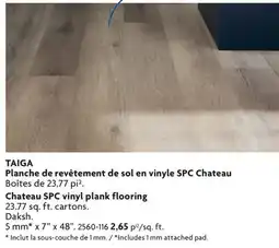 Home Hardware Chateau SPC vinyl plank flooring offer