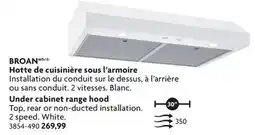 Home Hardware Under cabinet range hood offer