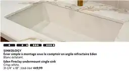 Home Hardware Eden fireclay undermount single sink offer