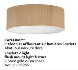 Home Hardware Scarlett 2 light flush mount light fixture offer