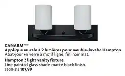 Home Hardware CANARM Hampton 2 light vanity fixture offer