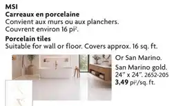 Home Hardware Porcelain tiles offer