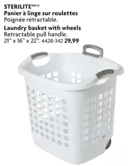 Home Hardware Laundry basket with wheels offer