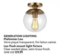 Home Hardware Leo flush mount light fixture offer