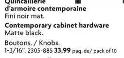 Home Hardware Contemporary cabinet hardware offer