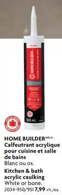 Home Hardware Kitchen & bath acrylic caulking offer