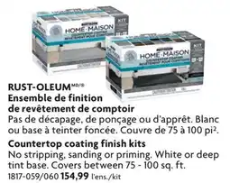 Home Hardware Countertop coating finish kits offer