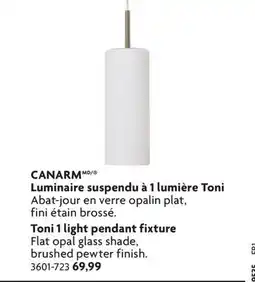 Home Hardware Toni 1 light pendant fixture offer
