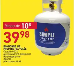 Matério BONBONNE DE PROPANE RECYCLÉE offer