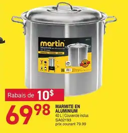 Matério MARMITE EN ALUMINIUM offer