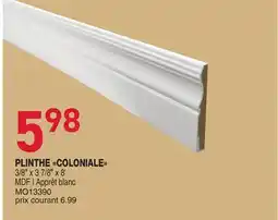 Matério PLINTHE COLONIALE offer