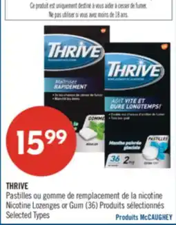 Pharmaprix THRIVE Nicotine Lozenges or Gum offer