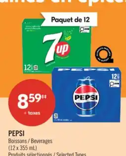 Pharmaprix PEPSI Beverages offer