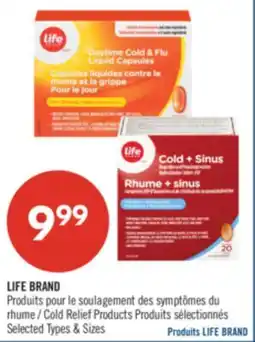 Pharmaprix LIFE BRAND Cold Relief Products offer