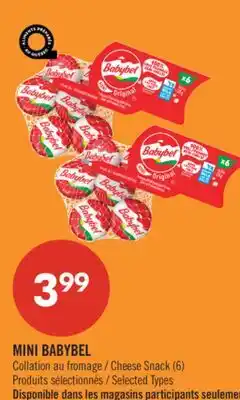 Pharmaprix MINI BABYBEL Cheese Snack offer