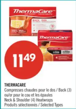 Pharmaprix THERMACARE Back (3) or Neck & Shoulder (4) Heatwraps offer