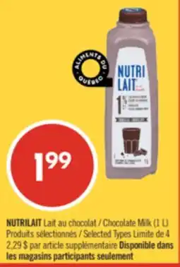 Pharmaprix NUTRILAIT Chocolate Milk offer