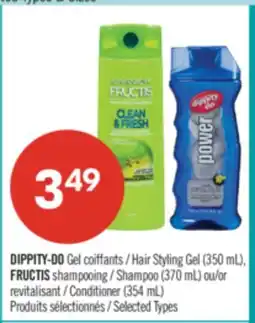 Pharmaprix DIPPITY-DO Hair Styling Gel (350 mL), FRUCTIS Shampoo (370 mL) or Conditioner (354 mL) offer
