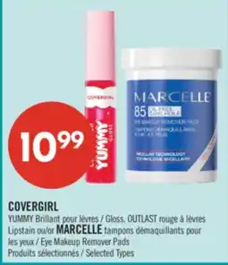 Pharmaprix COVERGIRL YUMMY Gloss, OUTLAST Lipstain or MARCELLE tampons Eye Makeup Remover Pads offer