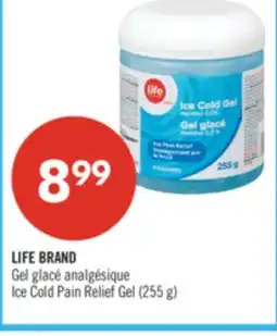 Pharmaprix LIFE BRAND Ice Cold Pain Relief Gel offer