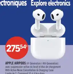 Pharmaprix APPLE AIRPODS (4th Generation) With Active Noise Cancellation & Charging Case offer