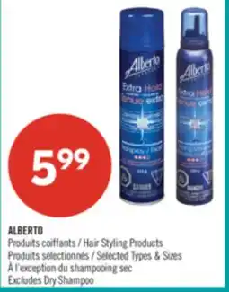 Pharmaprix ALBERTO Hair Styling Products offer