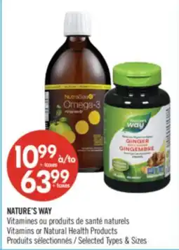 Pharmaprix NATURE'S WAY Vitamins or Natural Health Products offer
