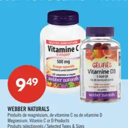 Pharmaprix WEBBER NATURALS Magnesium, Vitamin C or D Products offer