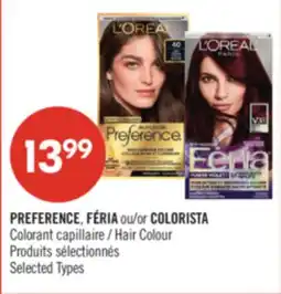 Pharmaprix PREFERENCE, FÉRIA or COLORISTA Hair Colour offer