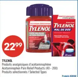 Pharmaprix TYLENOL Acetaminophen Pain Relief Products offer