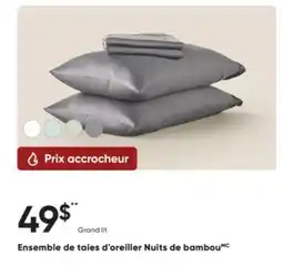 Dormez Vous Ensemble de taies d'oreiller Nuits de bambou offer